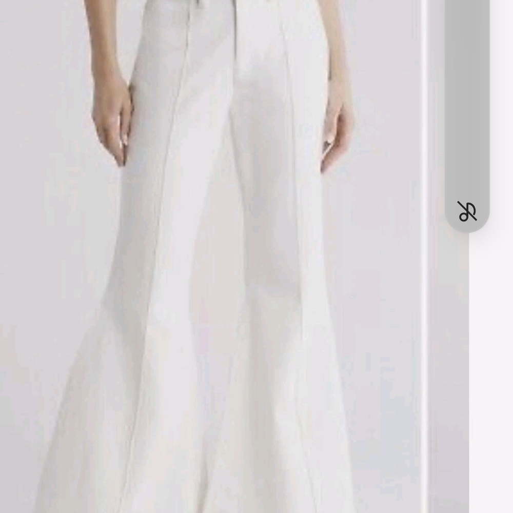 Frame Denim Women's Natural White Flare Pants